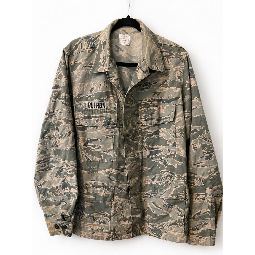 U.S. Air Force ABU Camo Utility Jacket “BUTRON” Medium Military Coat